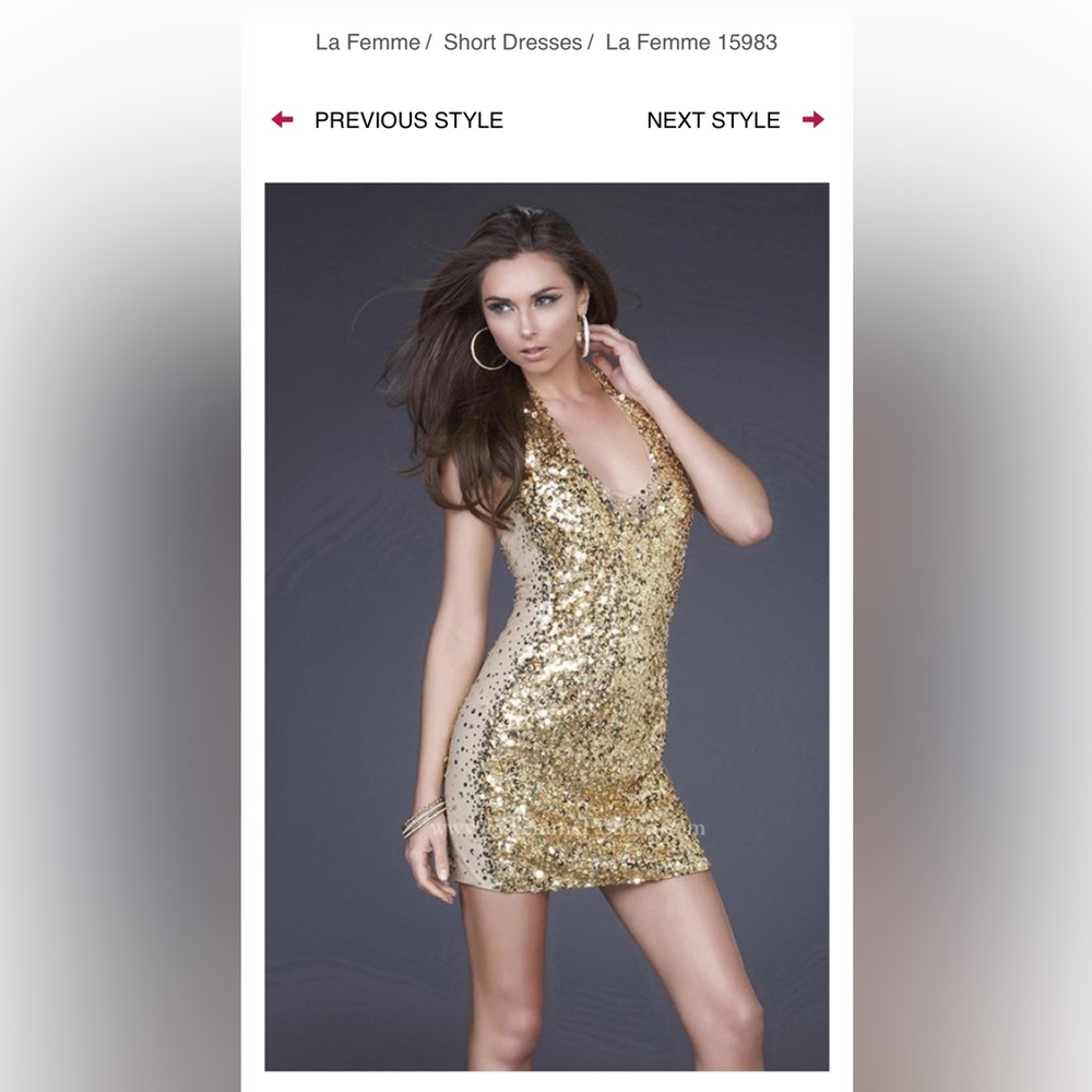 Gold Sequin Dress